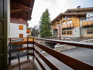 Balkón nebo terasa v ubytování Residence Livigno MyHolidayLivigno
