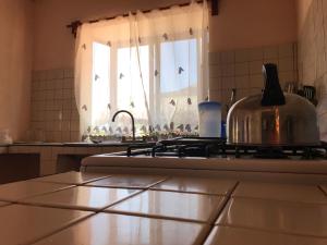 Kuchyň nebo kuchyňský kout v ubytování Bungalows Cabo Pulmo