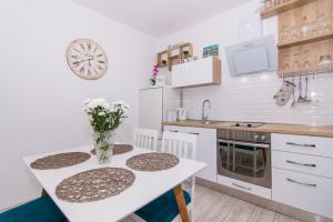 Kuchyňa alebo kuchynka v ubytovaní Apartman Sun Solin