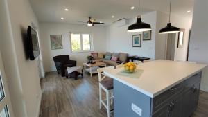 a kitchen and living room with a couch and a table at ARIA in Sumartin