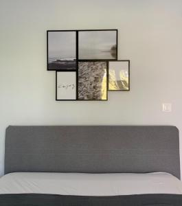 Postel nebo postele na pokoji v ubytování Gerakini apartment