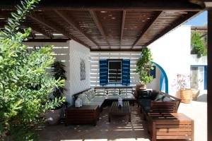 A patio or other outdoor area at Villa Kairos Naxos