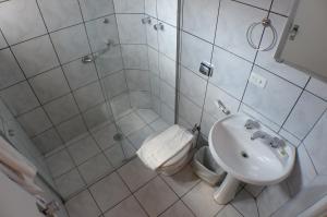 Koupelna v ubytování Hotel JB