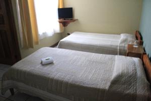 Voodi või voodid majutusasutuse Hotel Guadalupe toas