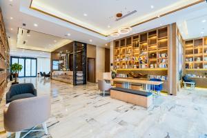 Posezení v ubytování Atour Hotel (Wenzhou International Airport Olympic Sports Center)