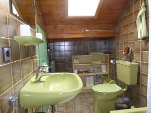 阿爾戈伊地區伊斯尼的住宿－Ferienwohnung Kullmann-Arendt，一间带水槽和卫生间的浴室