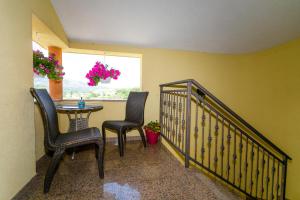 Balkón nebo terasa v ubytování Apartment Medved
