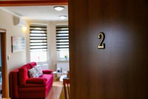 Posezení v ubytování Apartment Medved