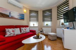 Posezení v ubytování Apartment Medved