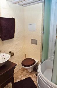 Koupelna v ubytování Linnumaja Guesthouse