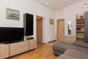 TV a/nebo společenská místnost v ubytování Apartment Oli