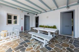 A patio or other outdoor area at Filoxenia Apartments