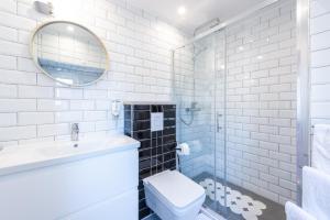Koupelna v ubytování Apartments Simović