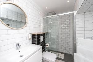 Koupelna v ubytování Apartments Simović