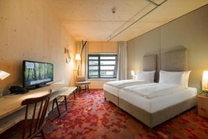 TV a/nebo společenská místnost v ubytování Raphael Hotel Wälderhaus
