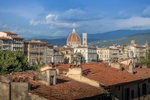 a view of a city with buildings and roofs at Bandinelli Apartment in Florence