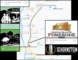 um mapa da trilha de pocomoke da resistência em Hostel Dina & Suítes em Pomerode