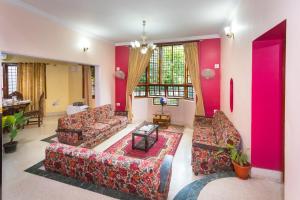 Area soggiorno di LikeMyHome Homestay Mysore
