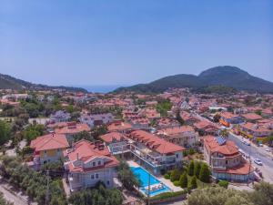 an aerial view of a small town with houses at Number 8 Olivia Apartments in Oludeniz