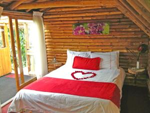 Cama o camas de una habitación en Montevivo Reserva Natural