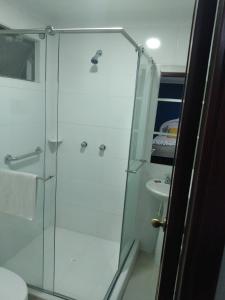 Koupelna v ubytování Hotel Suite Santa Rosa