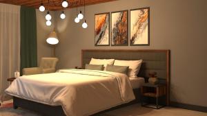 A bed or beds in a room at Royal Villa