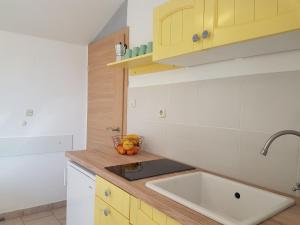 Kuchyň nebo kuchyňský kout v ubytování Apartments Silver + 37 fotografií