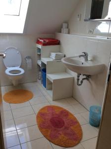 Koupelna v ubytování Haus Willer