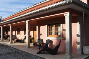 Bygningen som feriehuset ligger i