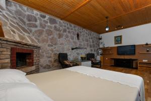 Televízia a/alebo spoločenská miestnosť v ubytovaní Holiday home Duje
