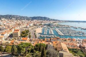 Vue panoramique sur l'établissement Studio Cannes centre ville 100m des plages