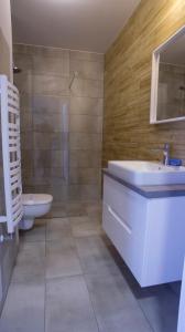 Kúpeľňa v ubytovaní Apartamenty Krynica No.1