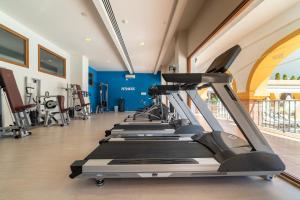 a row of treadmills in a gym at TUI Blue Isla Cristina Palace - Adults Recommended in Isla Cristina