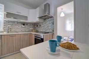 Kuchyň nebo kuchyňský kout v ubytování Apartman Luka