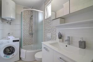 Koupelna v ubytování Apartman Luka