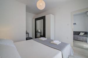 Postel nebo postele na pokoji v ubytování Apartman Luka