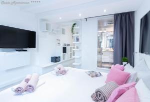 Ένα ή περισσότερα κρεβάτια σε δωμάτιο στο Oasis Apartments Opatija