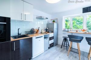 Η κουζίνα ή μικρή κουζίνα στο Oasis Apartments Opatija