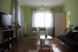 TV a/nebo společenská místnost v ubytování Apartment Jazz