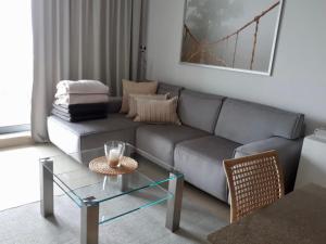 Posedenie v ubytovaní HOLIDAY HOME Wechta Baltic 608 z widokiem na morze