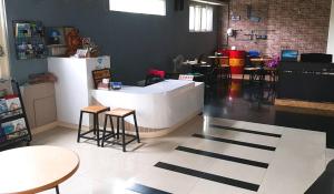 Χώρος καθιστικού στο Kenting Jinjin Music Inn