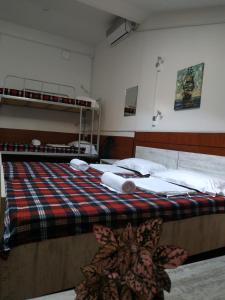 Voodi või voodid majutusasutuse Hostel Portal toas