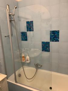 a shower with a glass door in a bathroom at Sorrento Soul in Sorrento
