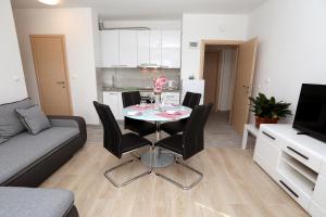 TV a/nebo společenská místnost v ubytování Bridgeview apartment