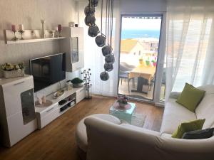 Kuchyň nebo kuchyňský kout v ubytování Apartment Mamma Mia