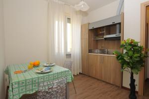 Kuchyň nebo kuchyňský kout v ubytování Residence Piemonte