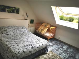 Postel nebo postele na pokoji v ubytování Gite d' angel
