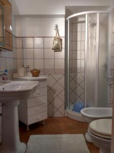 Koupelna v ubytování i dammusi di Egle