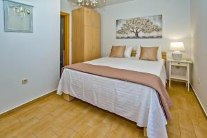 a bedroom with a large bed in a room at Luxurious Apartments Maslina with Beach in Milna