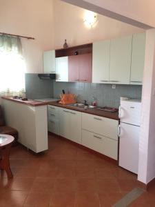 Kuchyň nebo kuchyňský kout v ubytování Apartments Anka